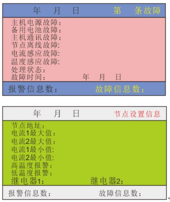 消防火灾报警主机故障显示图